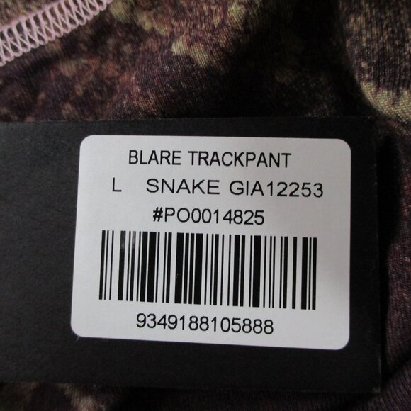 IAMGIA Blare Trackpant Womens Large Snake Print Pants Only Stretch Pull On NEW - Picture 12 of 15